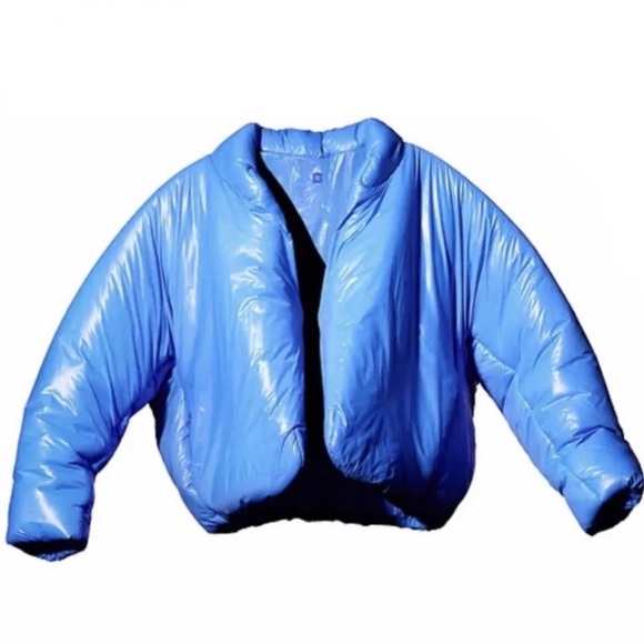 Yeezy YZY x Gap Limited Edition Blue Round Puffer Jacket Coat Size XL - Picture 1 of 16